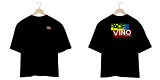 Nome do produto Camisa oversized estampa pace e vino