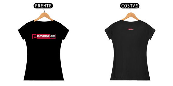 Camiseta baby long quality estampa vermelha