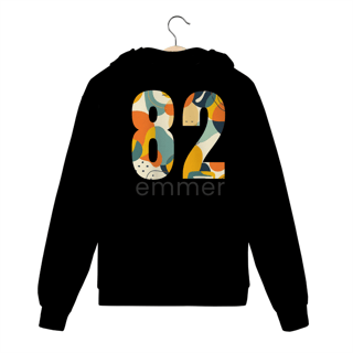 Nome do produto Moletom prime com ziper linha aquarela number