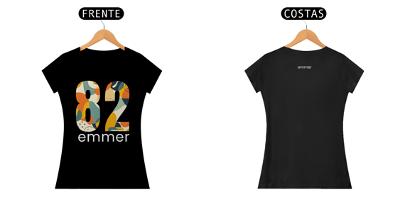 T-shirt quality linha aquarela number