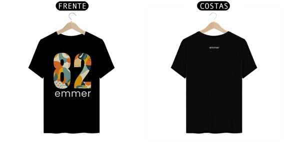 T-shirt pima linha aquarela number