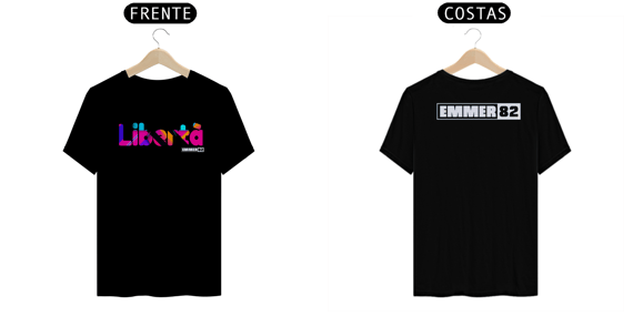 T-shirt quality linha color life (preto, azul marinho e vinho)