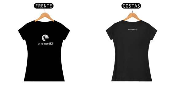 Camiseta baby long prime linha new age II estampa branca