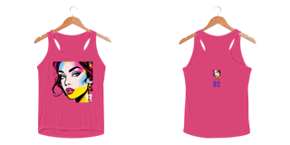 Camiseta regata fem. sport dry uv LINHA POP ART FEMME