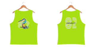 Camiseta regata sport dry uv LINHA POP ART GARÇA