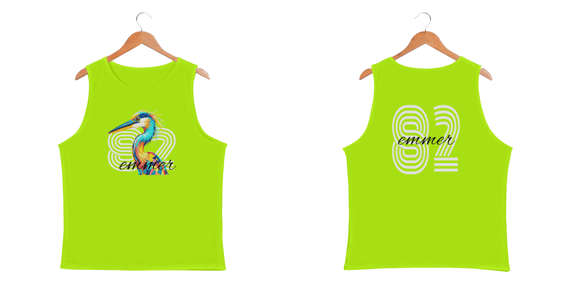 Camiseta regata sport dry uv LINHA POP ART GARÇA