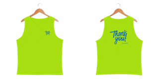 Nome do produto Regata sport dry uv estampa thakyou azul