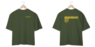 Nome do produto Camisa oversized LINHA CLEAN WAY ESTAMPA ESTILHAÇO LARANJADA