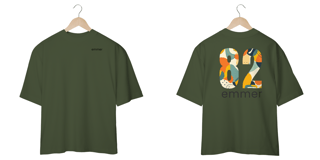 Nome do produto Camiseta oversized linha aquarela number