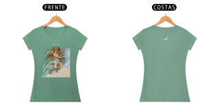 Nome do produto Camiseta baby long estonada linha celestial angel