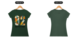 Nome do produto Camiseta baby long pima linha aquarela number