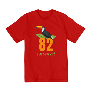 Nome do produto T-shirt quality infantil - 2 a 8 anos - linha Brasil estampa tucano emmer82