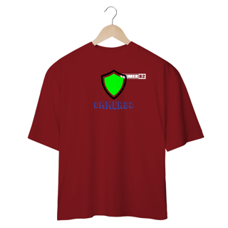 Nome do produto Camisa oversized LINHA OVERSIZED ESTAMPA ESCUDO