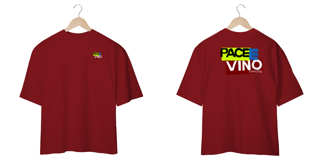 Nome do produto Camisa oversized estampa pace e vino