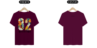 Nome do produto T-shirt quality linha aquarela number