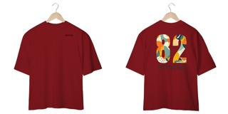 Nome do produto Camiseta oversized linha aquarela number