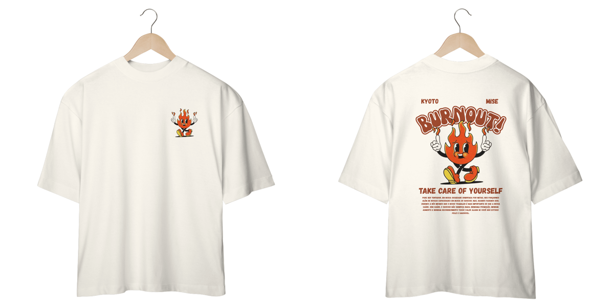 Nome do produto: Camiseta Oversized - Burnout
