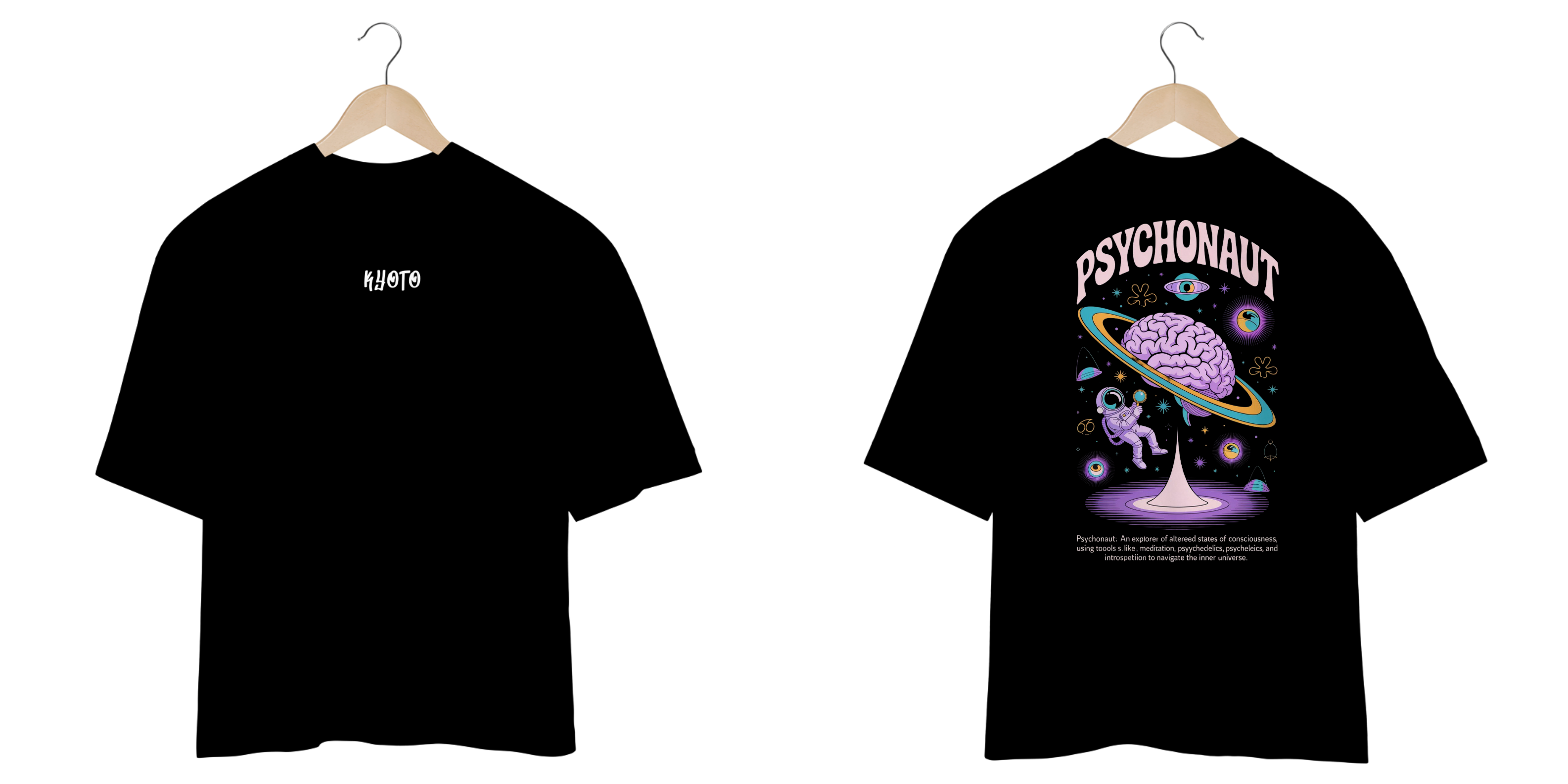 Camiseta Oversized - Psychonaut Kyoto