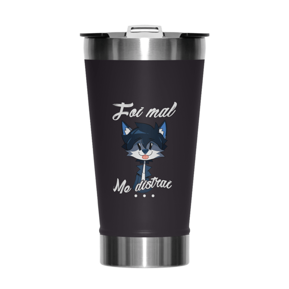 Foi Mal, Me Distraí — Copo Térmico (Tumbler 473ml)