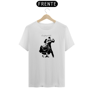 Camiseta unissex premium estilo retrô e art pop Love Dance 1