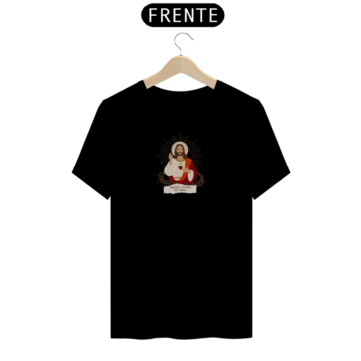 Nome do produto: Camiseta unissex premium estilo retrô e art pop sagrado
