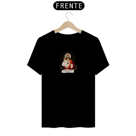 Camiseta unissex premium estilo retrô e art pop sagrado