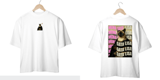 Nome do produto Camiseta Oversized - Gata Lisa