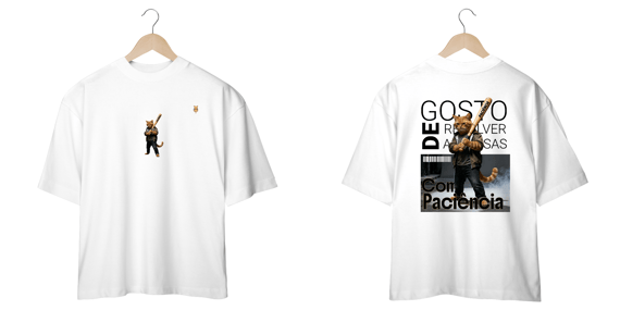 Camiseta Oversized - Amarelinho Paciente (clara)