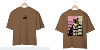 Nome do produto Camiseta Oversized - Gata Lisa