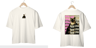 Nome do produto Camiseta Oversized - Gata Lisa