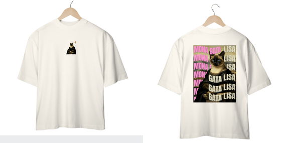 Camiseta Oversized - Gata Lisa