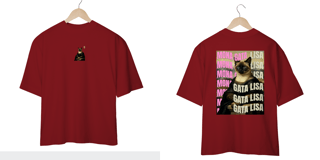 Nome do produto Camiseta Oversized - Gata Lisa