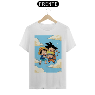 Camiseta - Goku, Naruto, Luffy