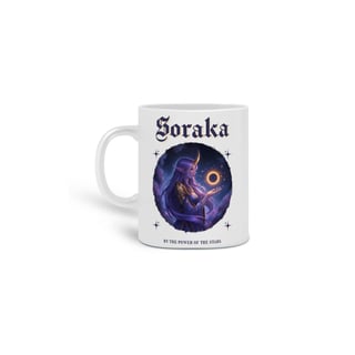 Nome do produto • Caneca Soraka (coleção Celestial) - League of Legends •