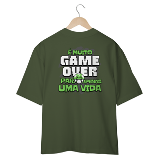 Nome do produtoOversized (costas) - É muito game over para apenas uma vida