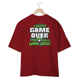 Nome do produtoOversized (costas) - É muito game over para apenas uma vida