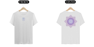 Camiseta Mandala Chinesa Purple Rose - Degradê roxo