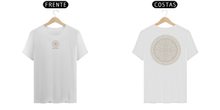 Camiseta Mandala Inca Labirinto - Marrom claro