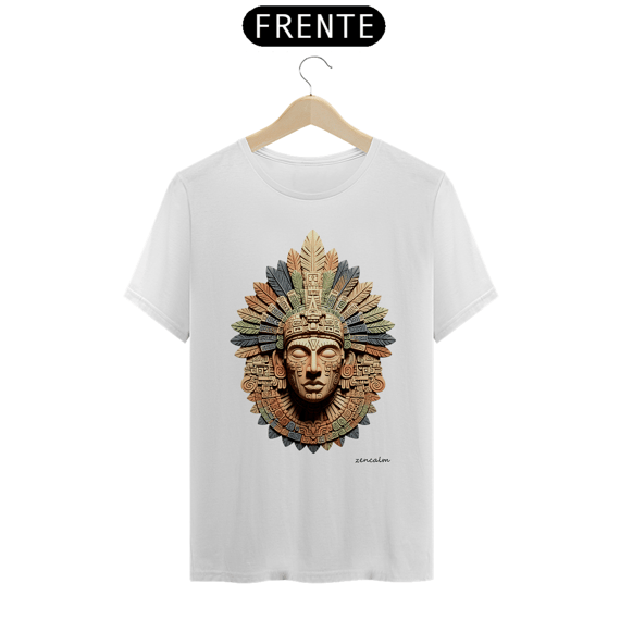 Camiseta Totem | Efígie - Face Asteca White