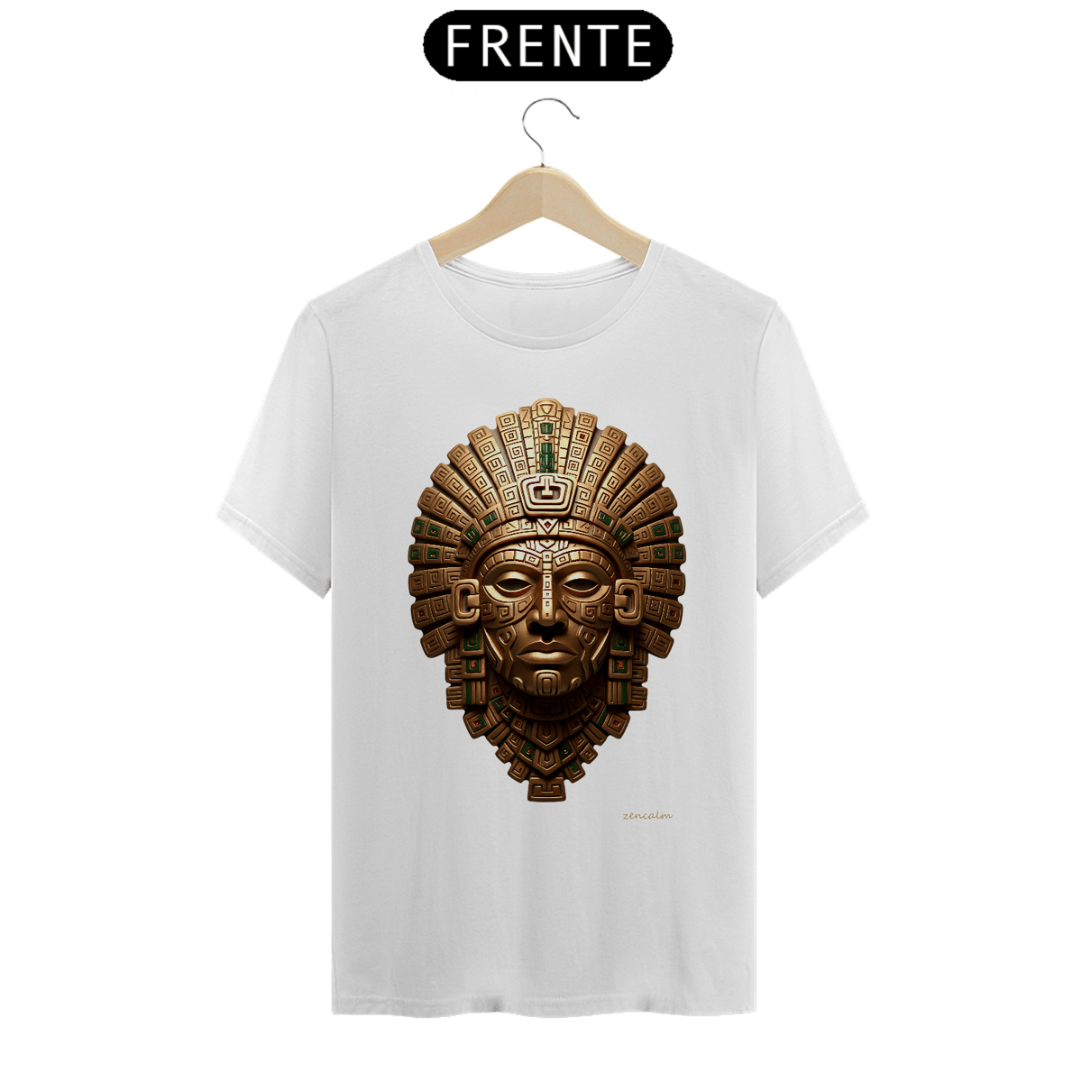 Nome do produto: Camiseta Totem | Efígie - Indígena Inca White