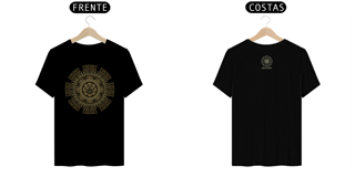 Camiseta Mandala Maia Tradicional Gold - Degradê amarelo ouro