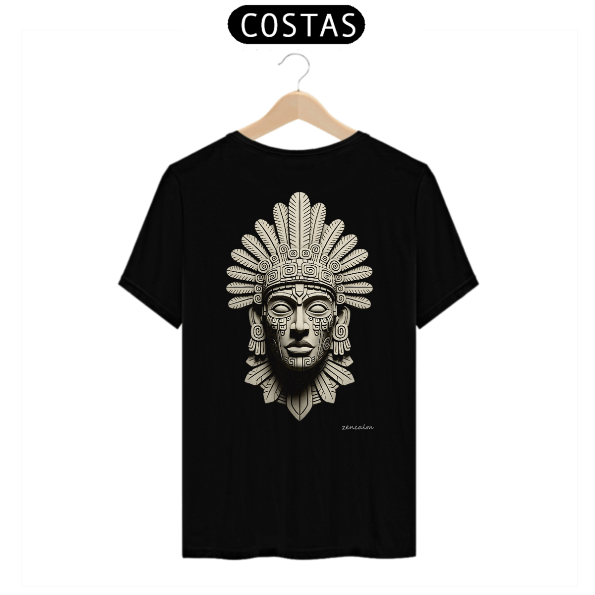 Nome do produto: Camiseta Totem | Efígie - Face Inca black