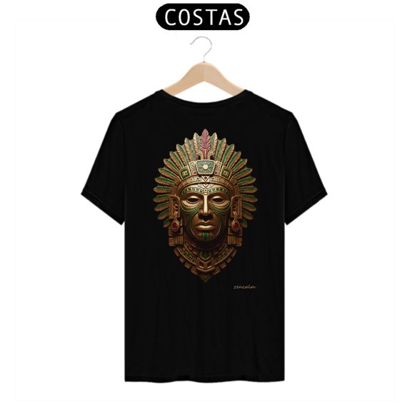 Camiseta Totem | Efígie - Indígena Ancestral Black