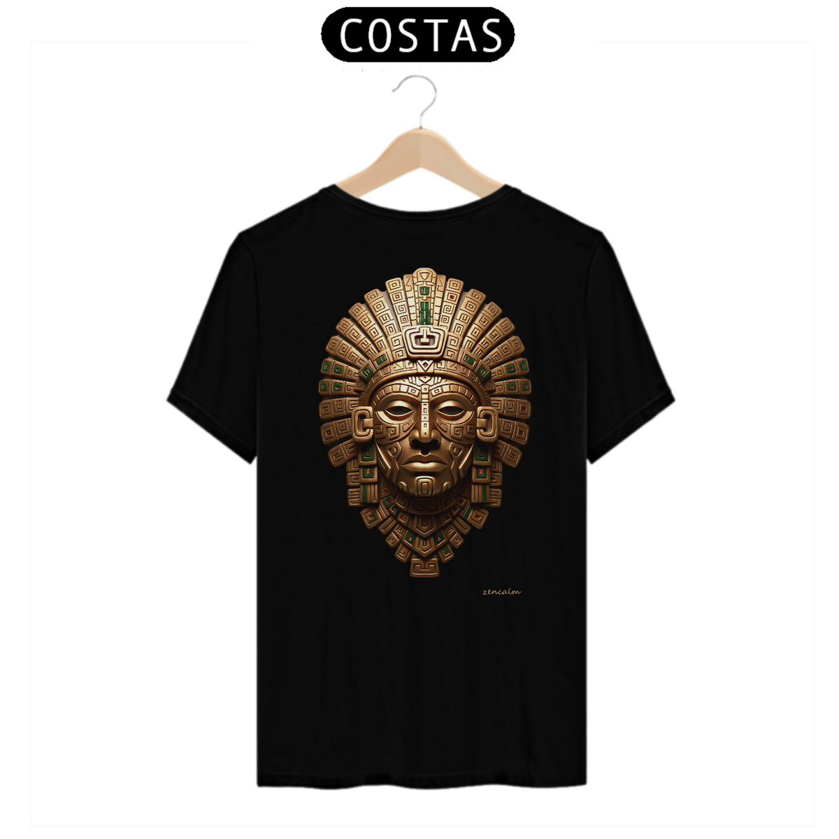 Nome do produto: Camiseta Totem | Efígie - Indígena Inca Black