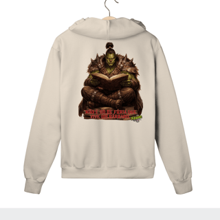 Nome do produto Orc Leitor Moletom ziper e capuz