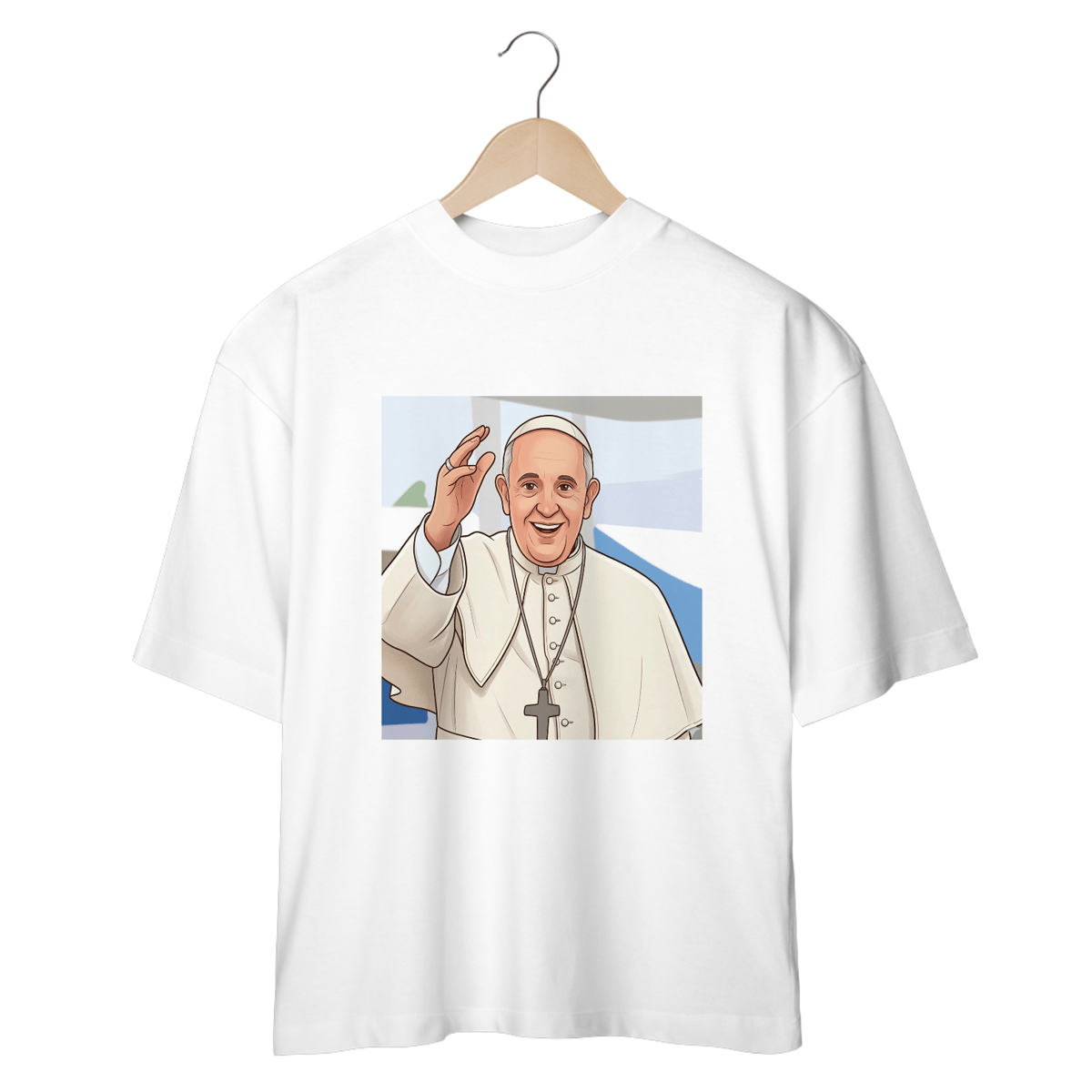 Nome do produto: Shirt Papa Francisco Oversized
