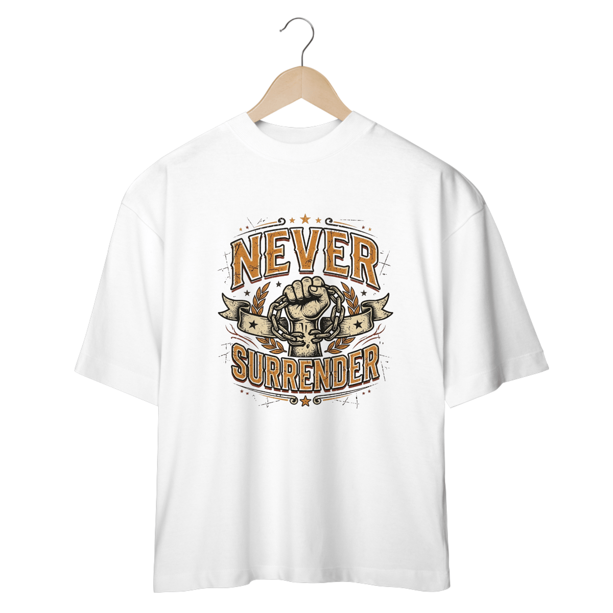 Nome do produto: Shirt Never Surrender Oversized