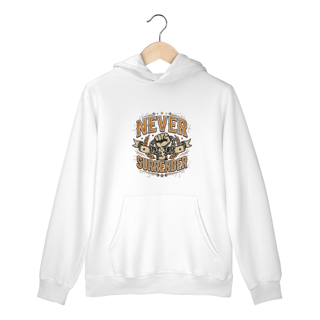 Nome do produto Moletom com bolso Never Surrender 