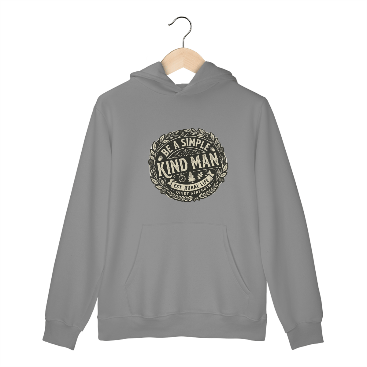 Nome do produto: Moletom com Bolso Be a Simple Kind Man