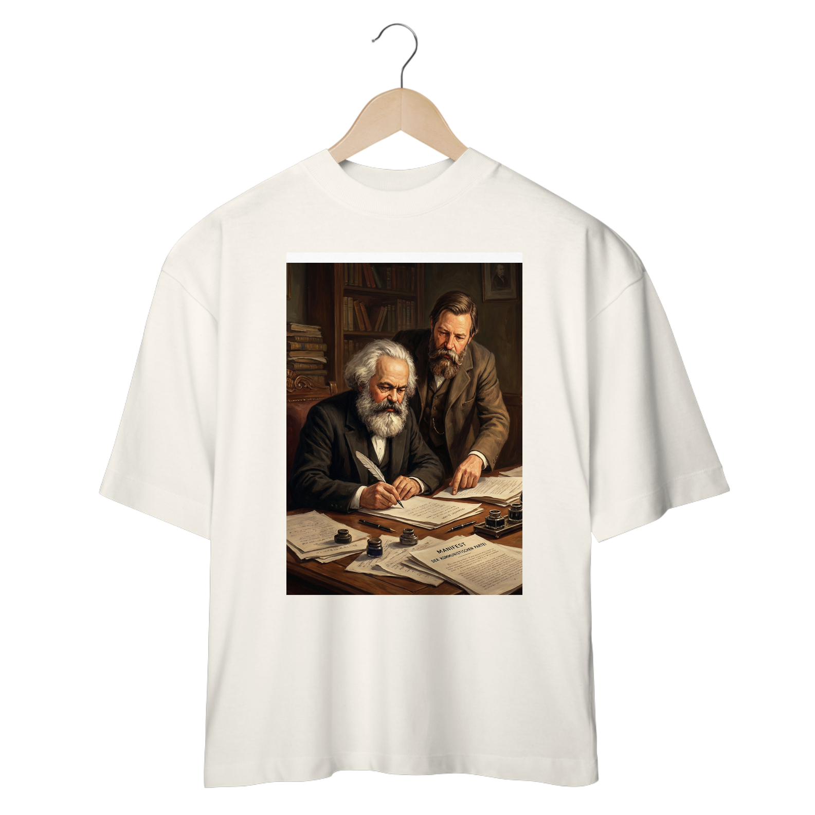 Nome do produto Shirt Marx e Engels Oversized